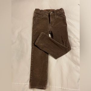 J Crew Boys' stretch corduroy pant 4T Raw Umber